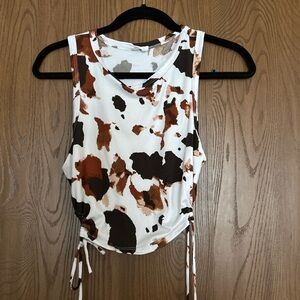 Cow Print Tank Top